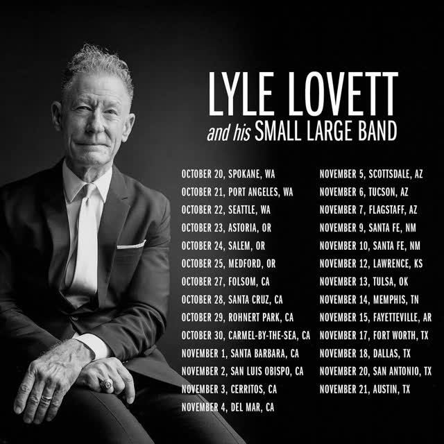Lyle Lovett and his Small Large Band Tour