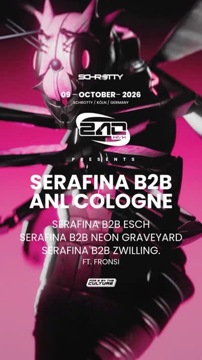 SCHROTTY PRESENTS SERAFINA B2B ANL COLOGNE