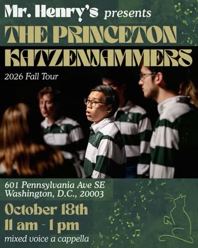 The Princeton Katzenjammers performing at Mr Henry’s