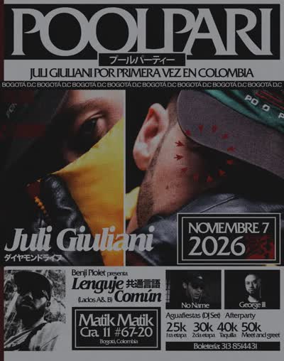 JULI GIULIANI POR PRIMERA VEZ EN COLOMBIA