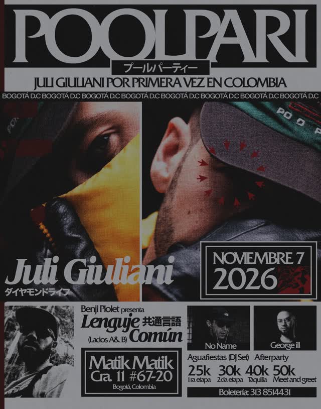 JULI GIULIANI POR PRIMERA VEZ EN COLOMBIA