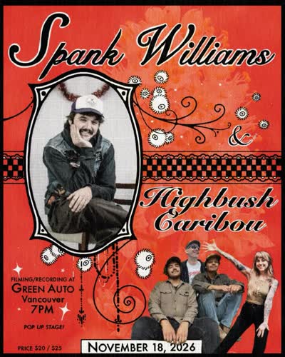 NOV 18 AT GREEN AUTO WITH SPANK WILLIAMS!!!!!!!