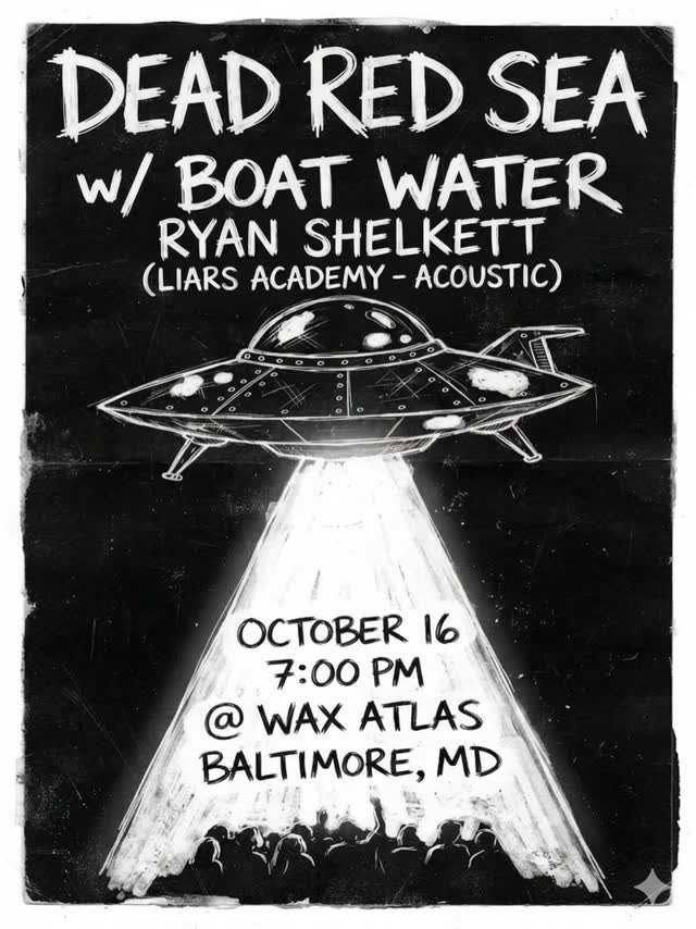Dead Red Sea w/ Boat Water, Ryan Shelkett (Liars Academy - Acoustic)