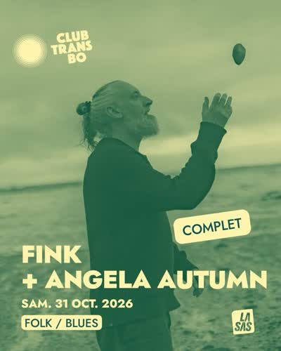 Le concert de @finkmusic du 31 octobre prochain est désormais complet !