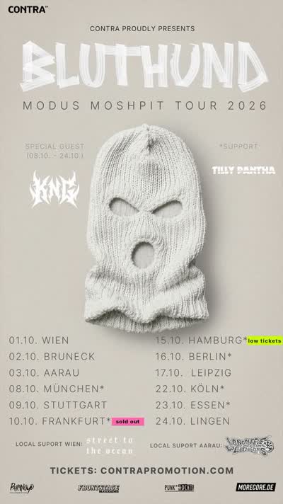 BLUTHUND – MODUS MOSHPIT TOUR 2026