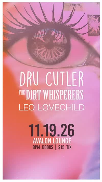 Show Announce! 📣 11.19 I’m rocking in Catskill NY at @theavalonlounge with @thedirtwhisperers and @leolovechildmusic.
