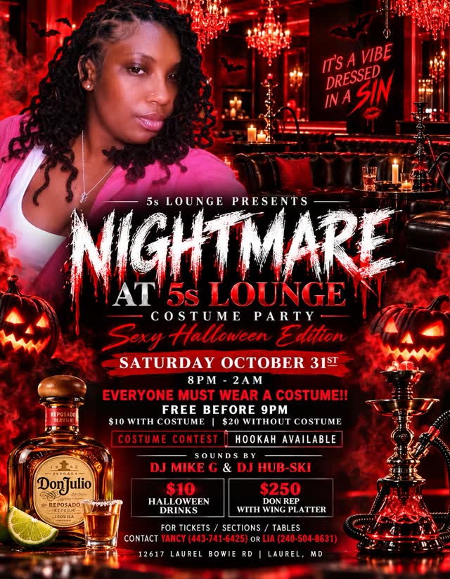 Nightmare at 5s Lounge Costume Party - Sexy Halloween Edition