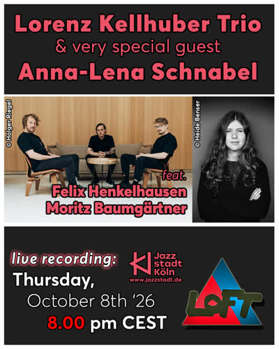 Lorenz Kellhuber Trio feat. Anna-Lena Schnabel | live recording