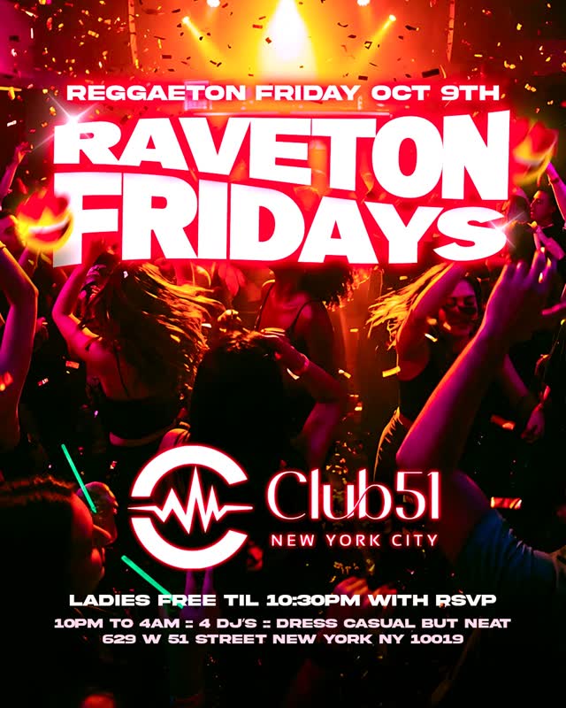 THIS FRIDAY @ CLUB 51 NYC