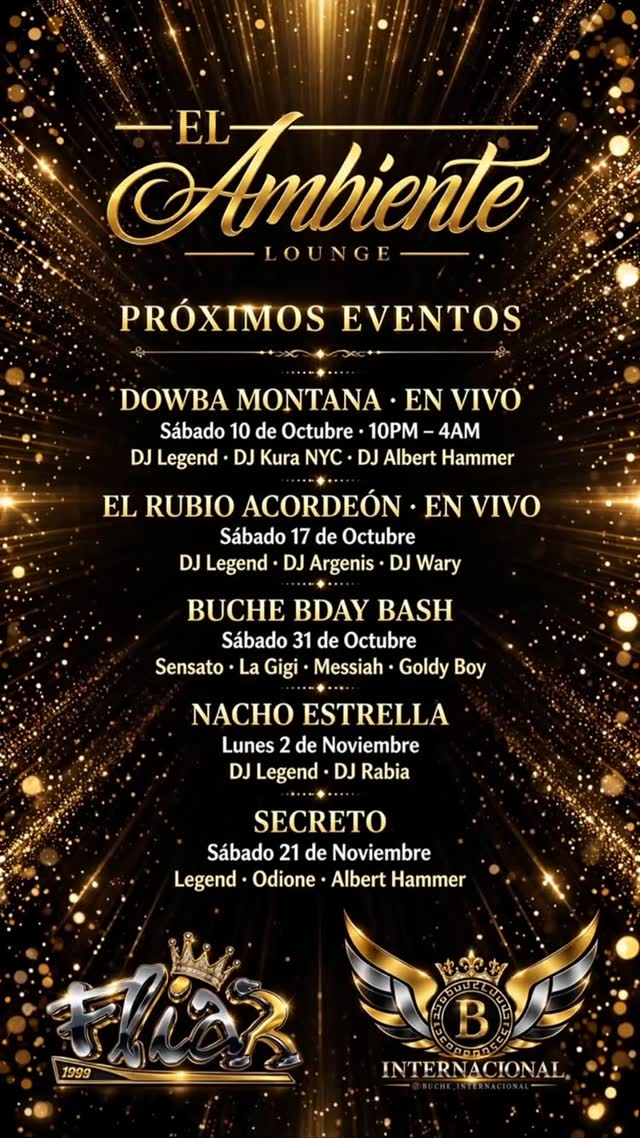 PRÓXIMOS EVENTOS EN EL AMBIENTE