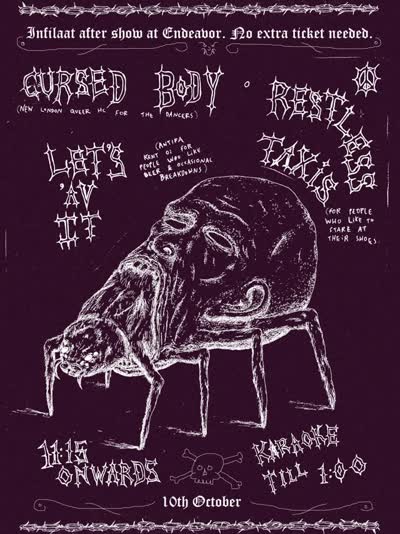 Cursed Body · Restless Takes · Let's Av It