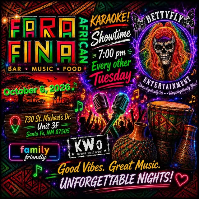 Karaoke night tomorrow at FARAFINA