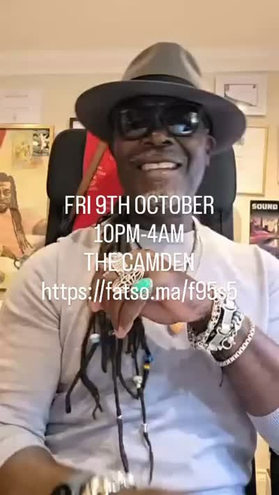A memorable night of reggae awaits us on Friday 9th October 2026, Levi Roots comes to town to lay a legendary set of sound systen legends such as Jah Shaka, Sir Coxsone and much more