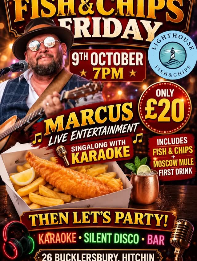 FISH & CHIPS FRIDAY — THIS FRIDAY!