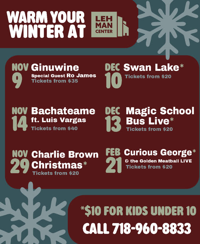 Warm Your Winter at Lehman Center