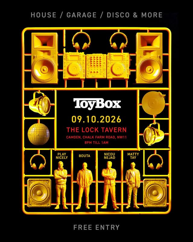 ToyBox - Four mates. A box full of tunes. House, Garage, Disco & whatever else feels right.