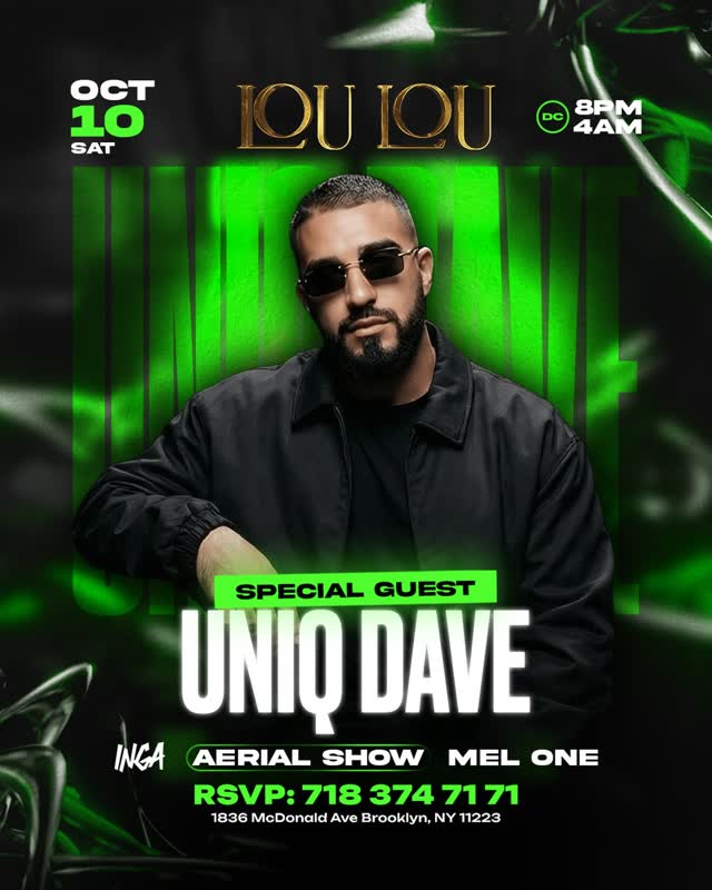 SATURDAY IS ABOUT TO GET LOUD – UNIQU DAVE