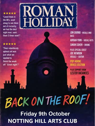 ROMAN HOLLIDAY - BACK ON THE ROOF!