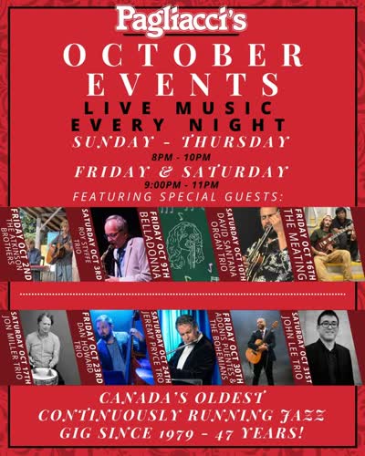 October Event Lineup featuring Adonis Puentes & Jazz Bohemians
