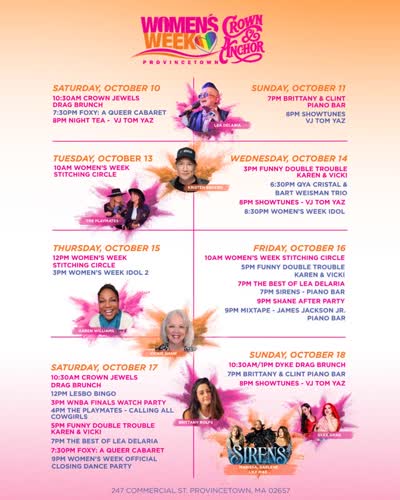 Women's Week & Crown & Anchor Provincetown