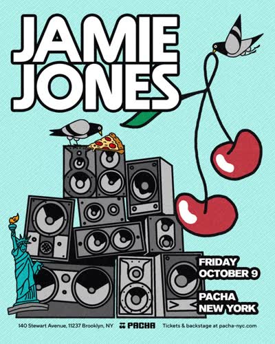 October 9 🍒 This fall the legendary @jamiejonesmusic brings his deep grooves and rolling basslines to Pacha New York.