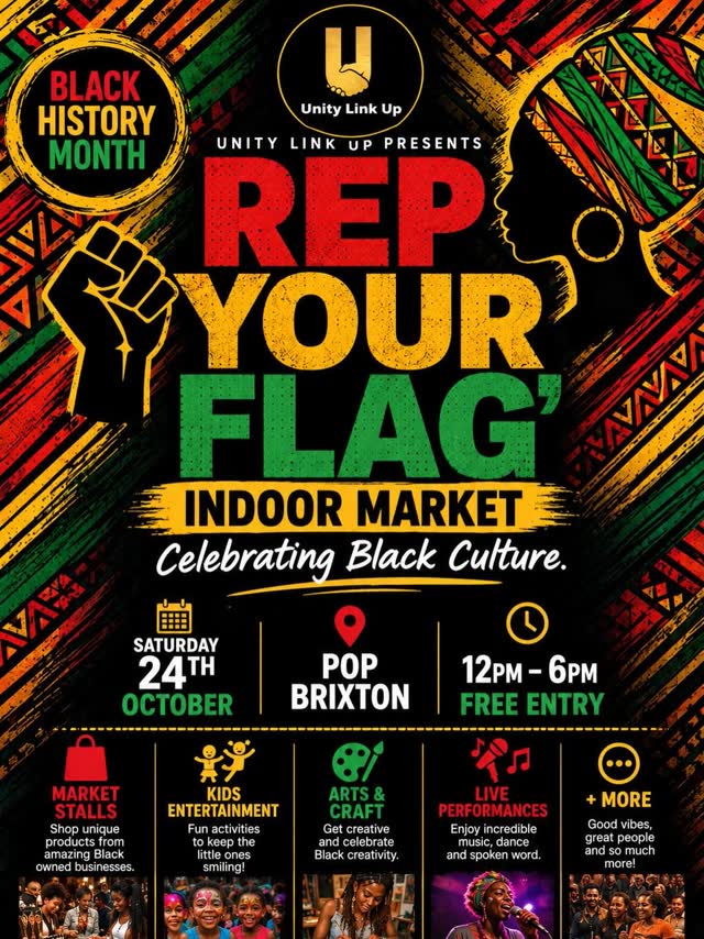 Unity Link Up - REP YOUR FLAG! Black History Month Celebration
