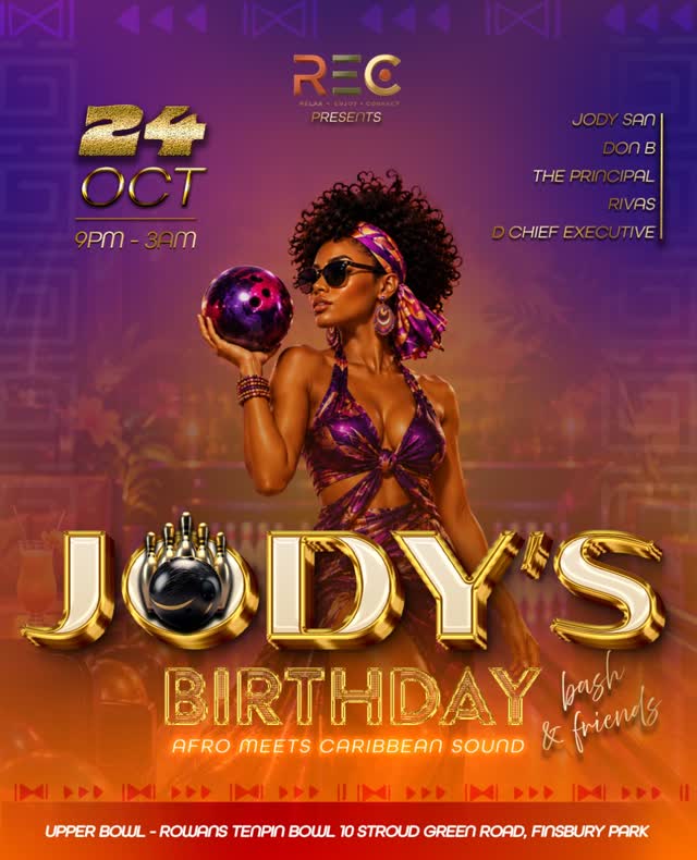 JODY’S BIRTHDAY BASH & FRIENDS: AFRO MEETS CARIBBEAN SOUND
