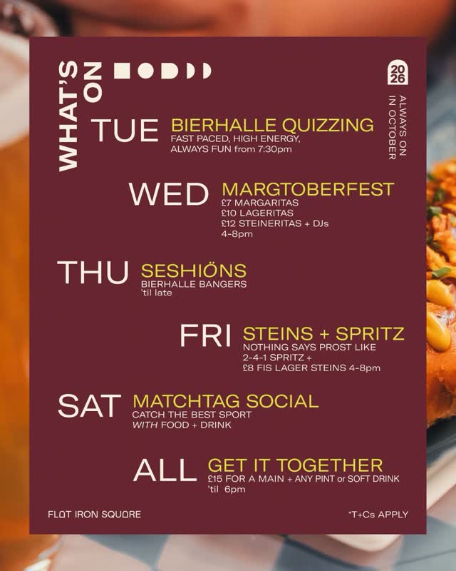 What's on - October 2026