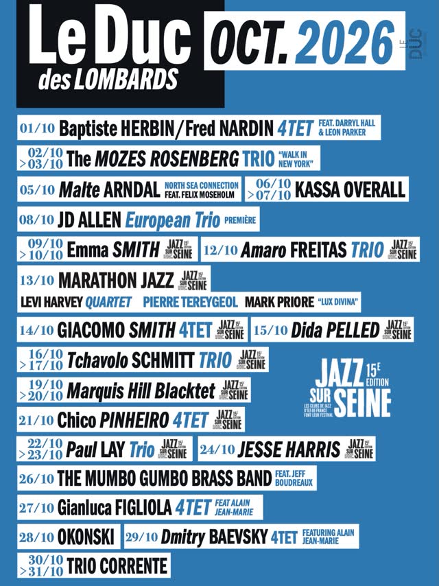 Festival Jazz sur Seine / Le Duc Concerts & Jam Sessions