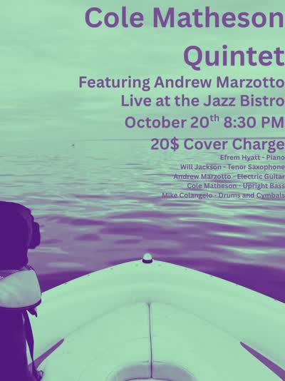 Cole Matheson Quintet Live at the Jazz Bistro