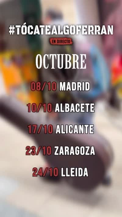 #TOCATEALGOFERRAN EN DIRECTO