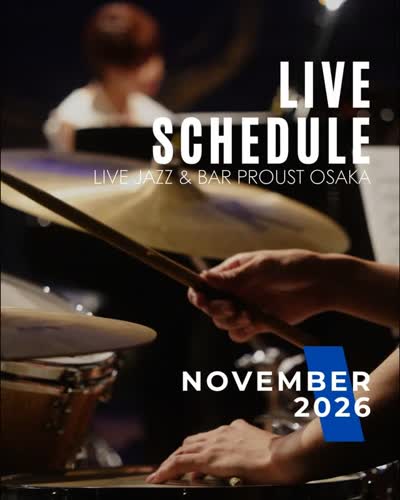 11月のライブスケジュールです!ご予約はウェブサイトから。プロフィールに予約ページへのリンクがあります。 Live schedule of November 2026. You can make a reservation on our website, and the link is in our profile.