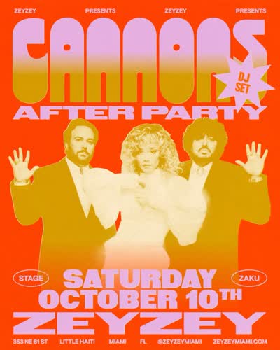 The official Cannons Sold-Out Show Afterparty