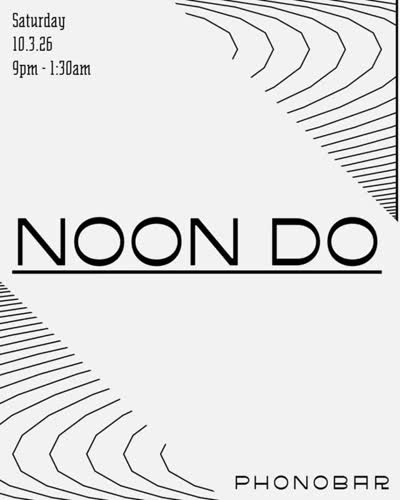 Special resident alert: @noondomusic is taking over the booth all night from 9 PM to 1:30 AM.