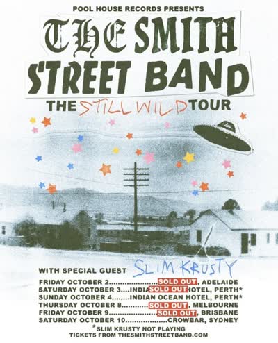SATURDAY ⚡️ We still have some tickets available for @thesmithstreetband headline show at Crowbar Syd!