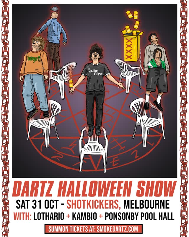 DARTZ WILL PLAY MELBOURNE ON HALLOWEEN