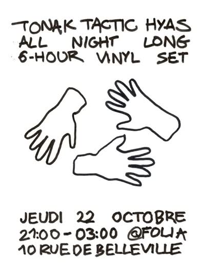 Tonak Tactic Hyas All Night Long 6-Hour Vinyl Set
