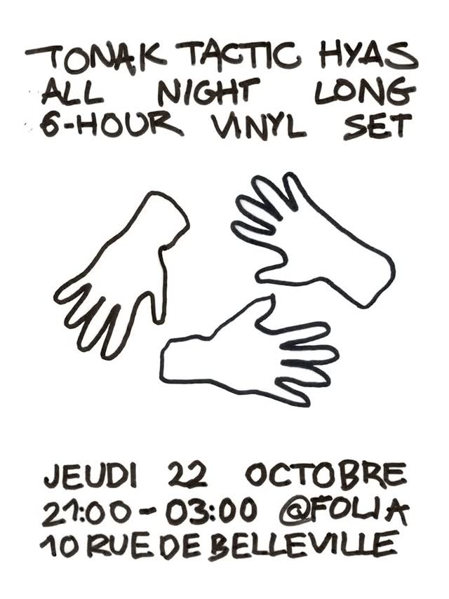 Tonak Tactic Hyas All Night Long 6-Hour Vinyl Set