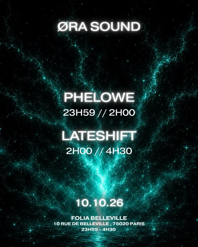 ØRA SOUND // LINE-UP 10.10