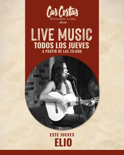 Live Music con elio_alive en Cas Costas