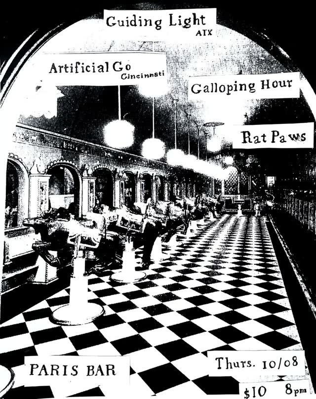 THURSDAY 10/ 8 ⬛ We got a killer weekday art- post punk palooza gig geared up for you here at Paris Bar, Detroit!