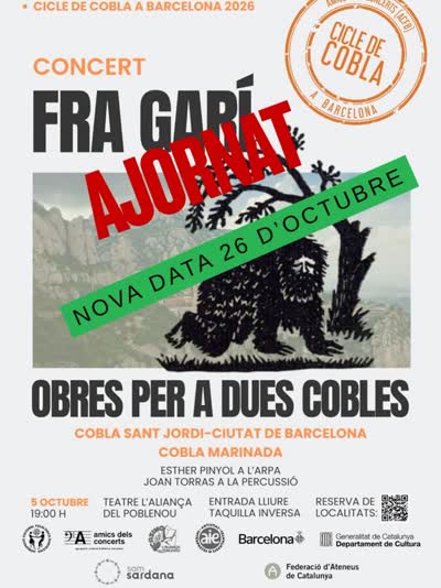 Concert FRA GARÍ, OBRES A DUES COBLES