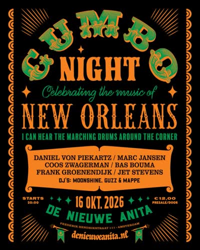 Gumbo Night at De Nieuwe Anita