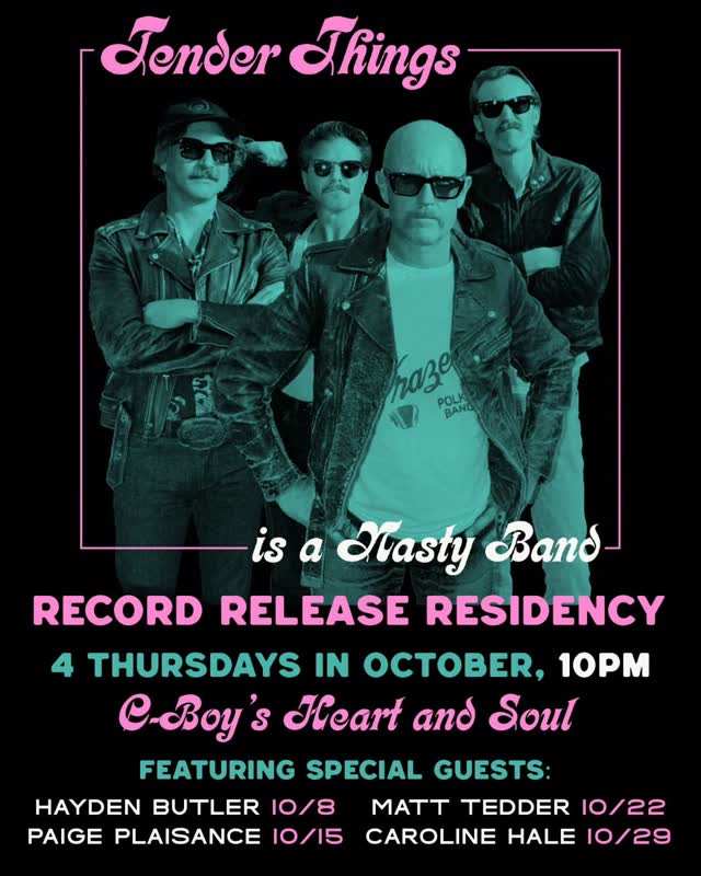 Tender Things Record Release Residency