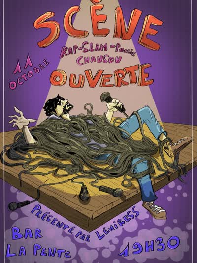 SCÈNE OUVERTE : Slam, Rap, chanson & Poésie