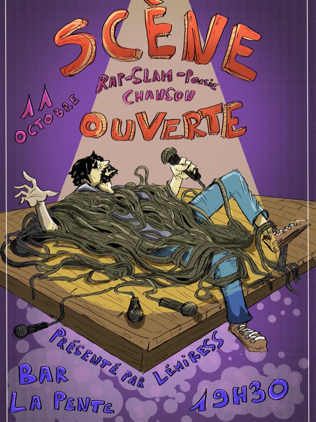 SCÈNE OUVERTE : Slam, Rap, chanson & Poésie
