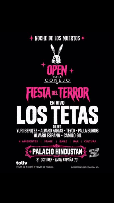 RABBIT NIGHT - FIESTA DEL TERROR / NOCHE DE LOS MUERTOS EN PALACIO HINDUSTAN