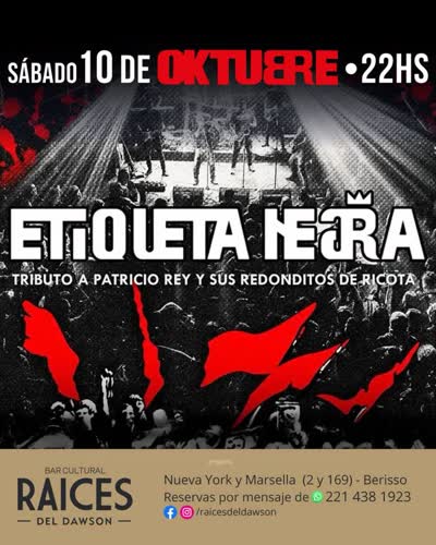 Etiqueta Negra - Tributo a Patricio Rey y sus Redonditos de Ricota