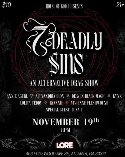7 Deadly Sins: An Alternative Drag Show!