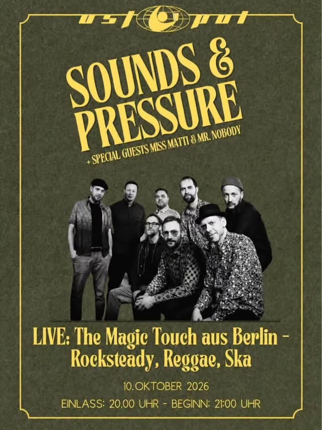 SOUNDS & PRESSURE LIVE: The Magic Touch aus Berlin